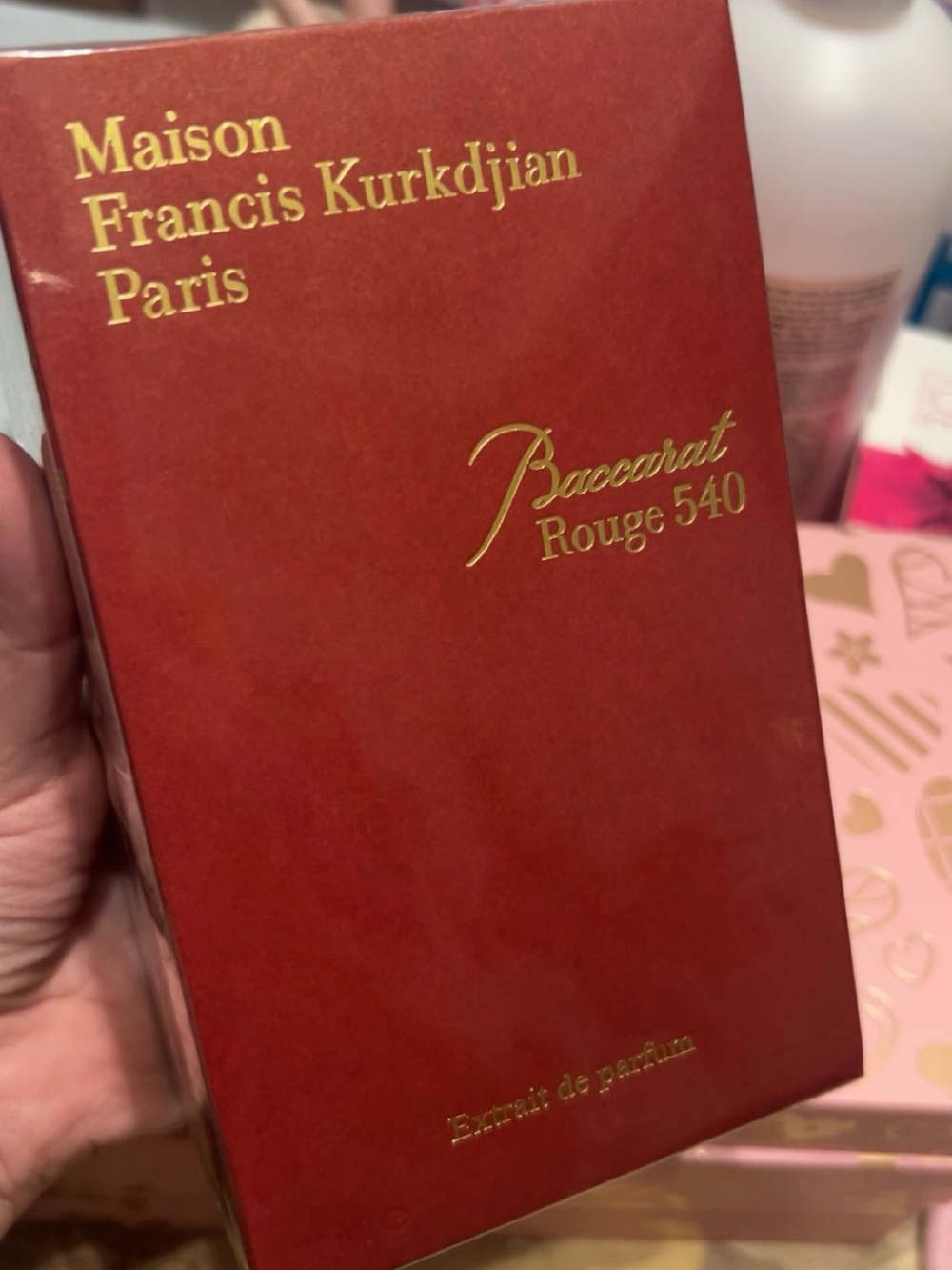 Maison Francis Kurkdjian Baccarat Rouge 540 Extrait - Red with Gold Lettering